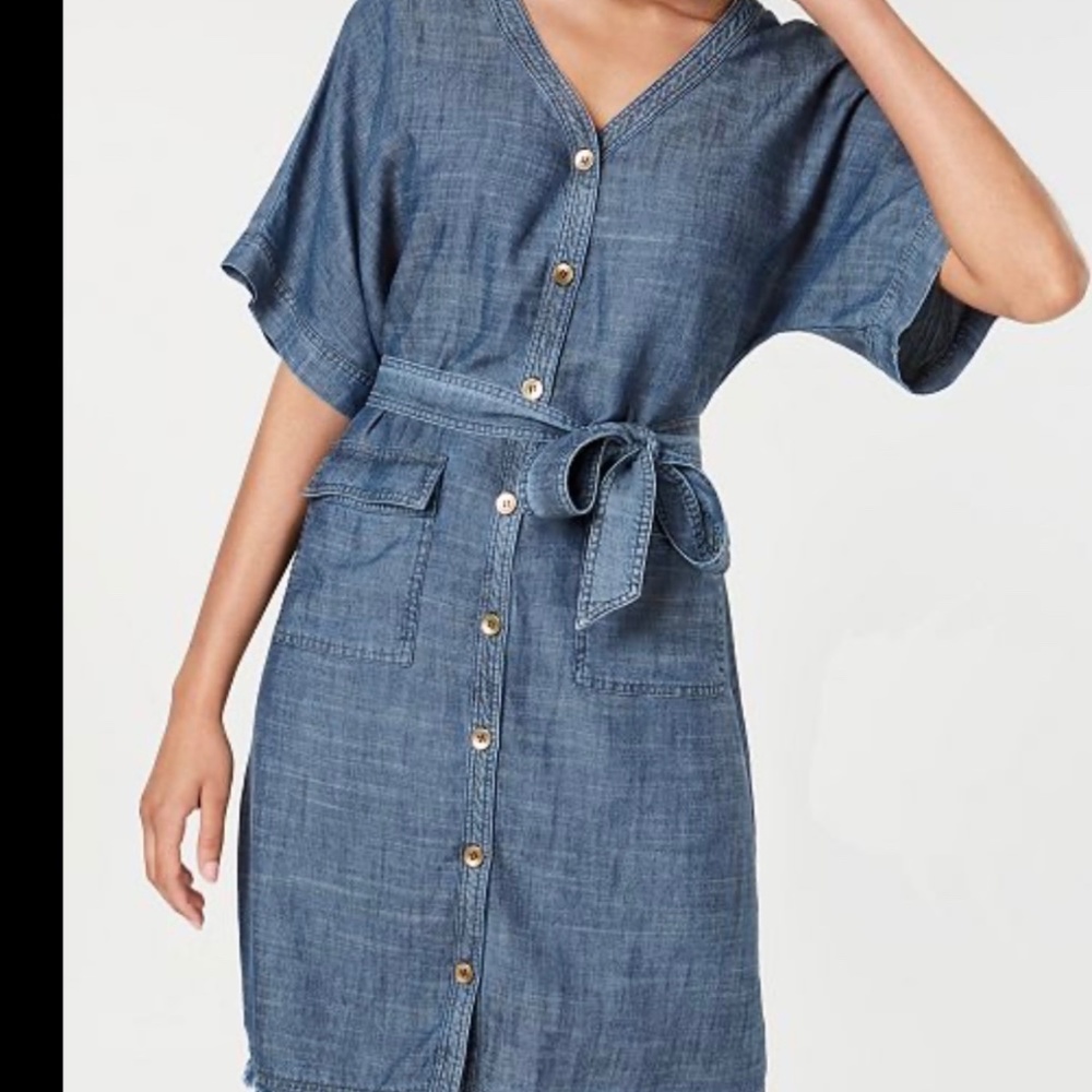 Trina Turk Lanai chambray dress size small